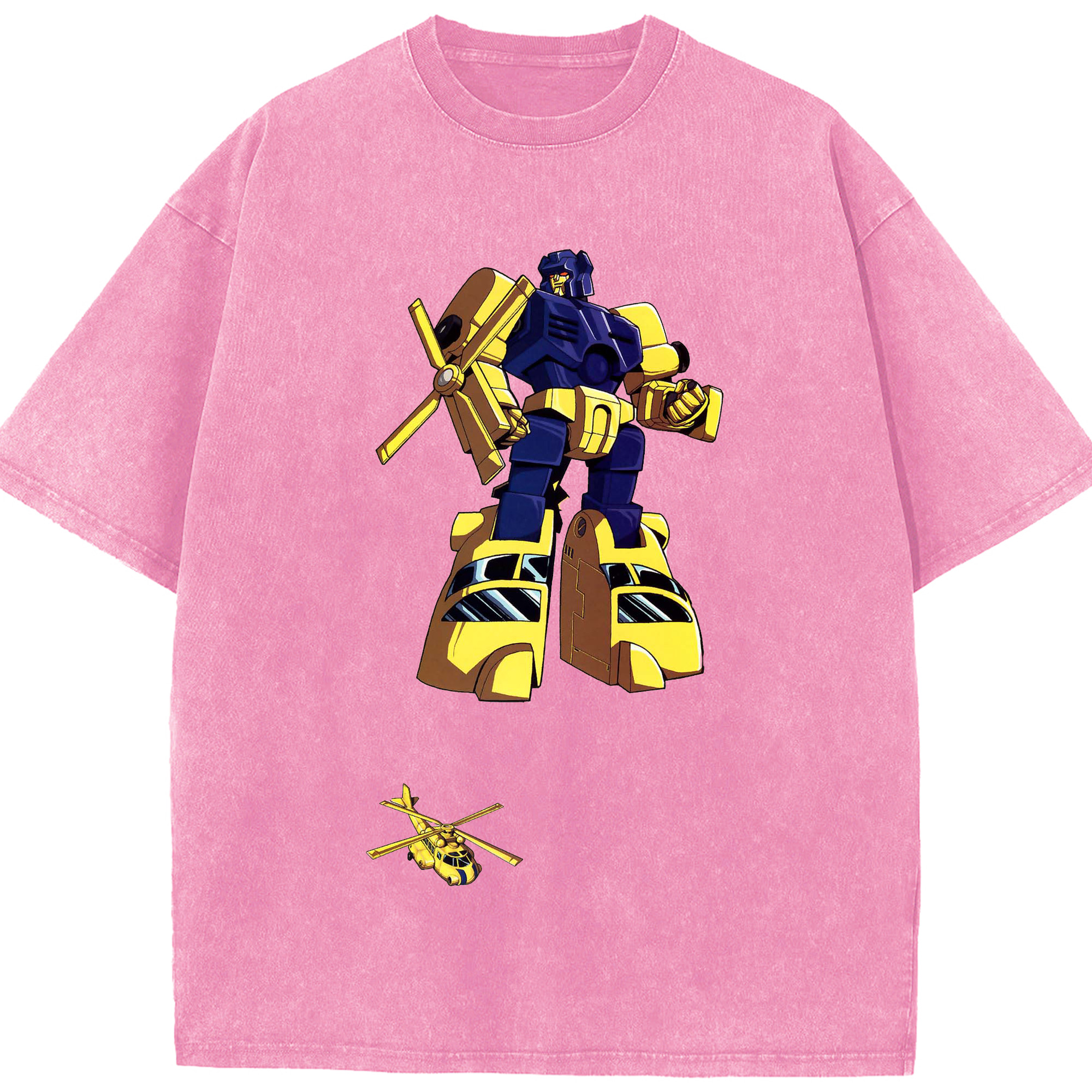 （画像用）  綿100% ヴィンテージ風 半袖Tシャツ（フロントプリント）